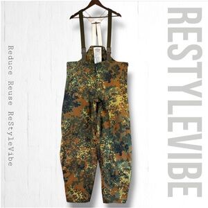 VINTAGE YEGIN GMBH & CO German Size XXL Waders Military Camouflage Waterproof